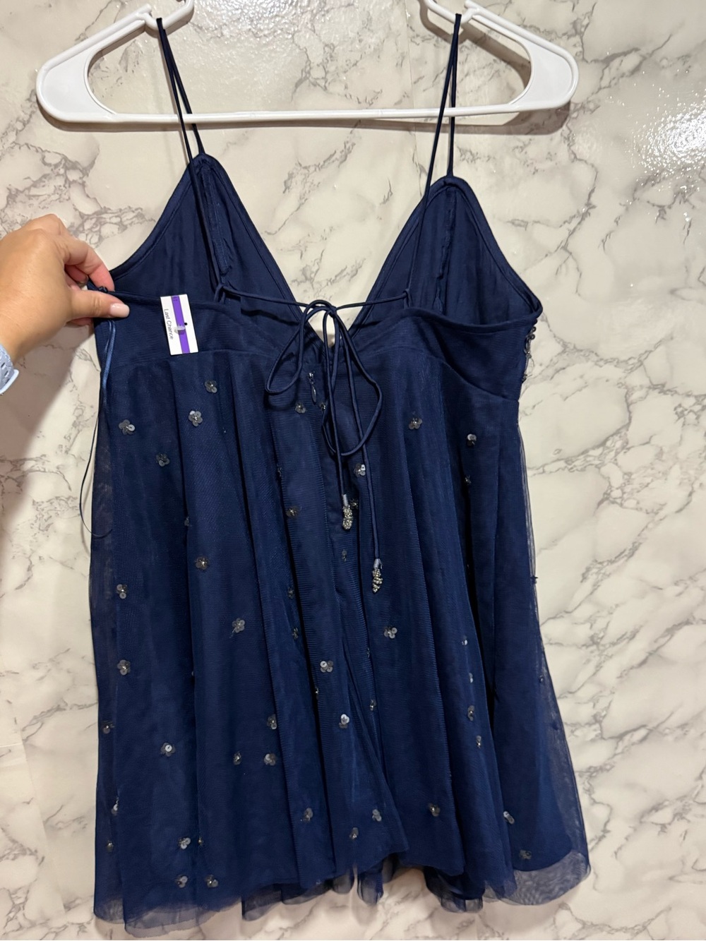 NEW Free People Noel Shine Mini Dress S - Picture 10 of 14